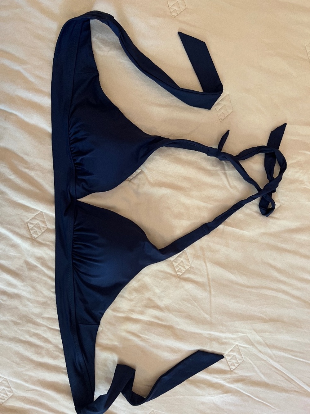 Athleta swim suit top bra Navy Blue Large